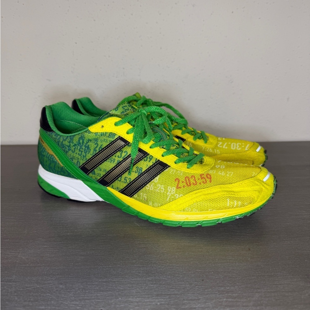 Sneakers 2010 Adidas adizero Haile adios 2 men's size 10 2008 Berlin Sub 2:04